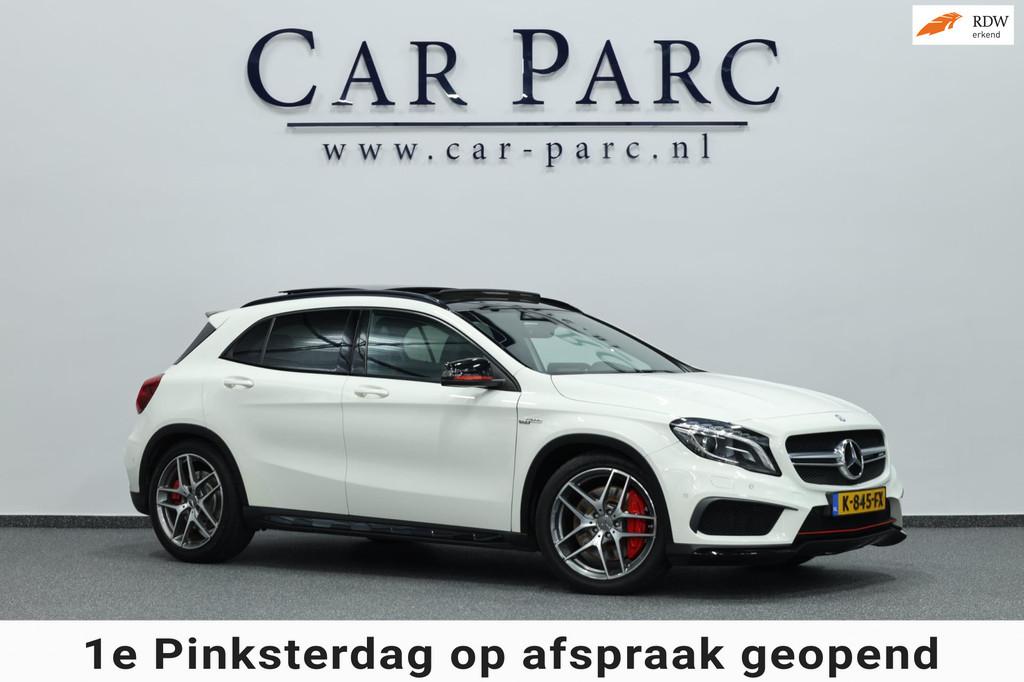 Mercedes-Benz GLA-klasse AMG 45 4MATIC Edition 1 LED/PANO/CA, Auto's, Gebruikt, Euro 6, 4 cilinders, Wit