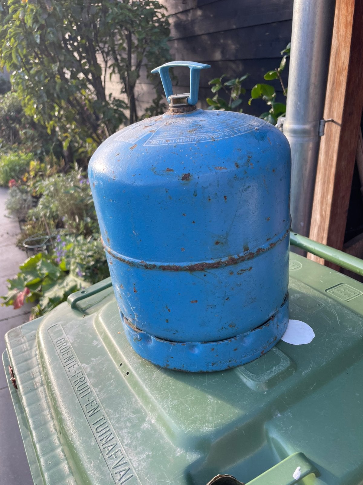 Campinggaz gasfles 907, leeg, Ophalen, Gebruikt