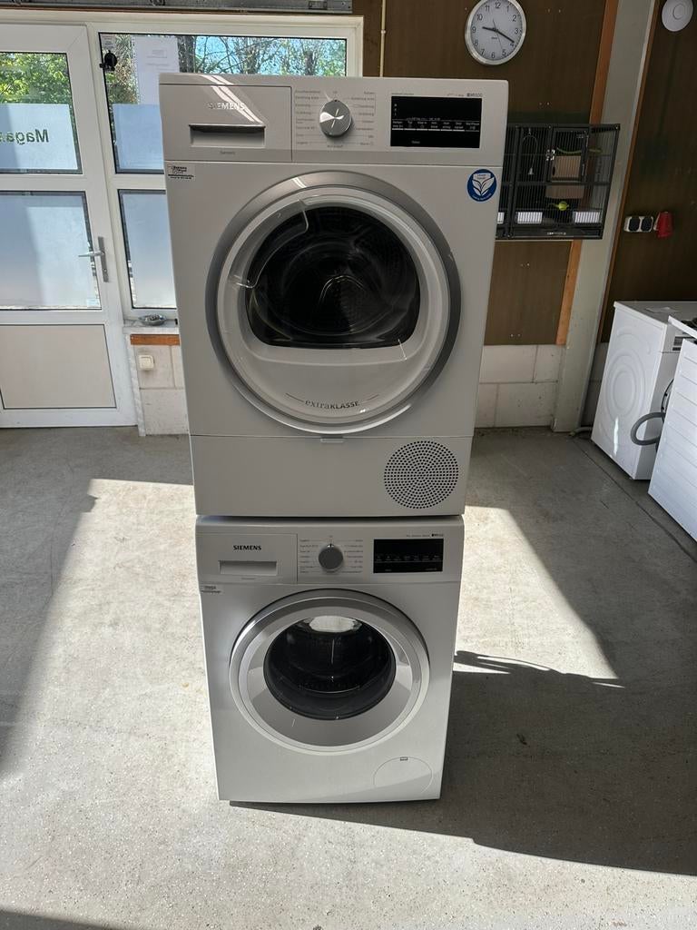 Nette Siemens iQ500 wasmachine + warmtepomp droger Garantie, 1200 tot 1600 toeren, 8 tot 10 kg, Ophalen of Verzenden, Zo goed als nieuw