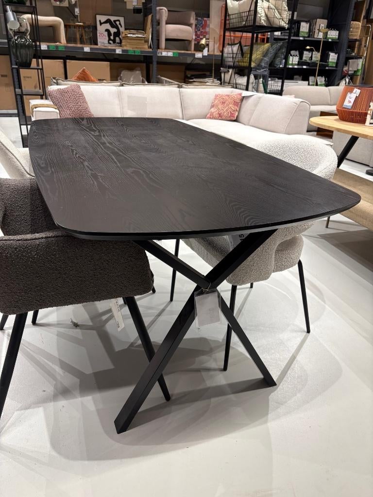 Stijlvolle Tafel Zwart, Huis en Inrichting, Tafels | Eettafels, Zo goed als nieuw, Vijf personen of meer, 150 tot 200 cm, Modern