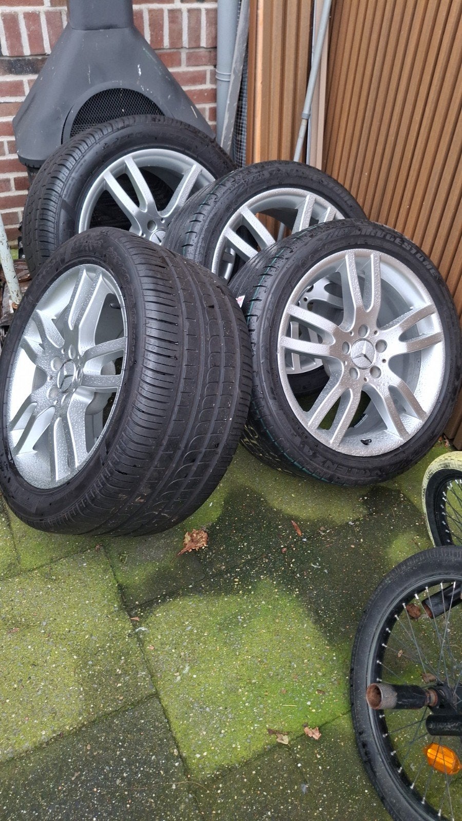 W211 mercedes 18 inch breedset velgen, Ophalen, 18 inch, 255 mm, Velg(en)