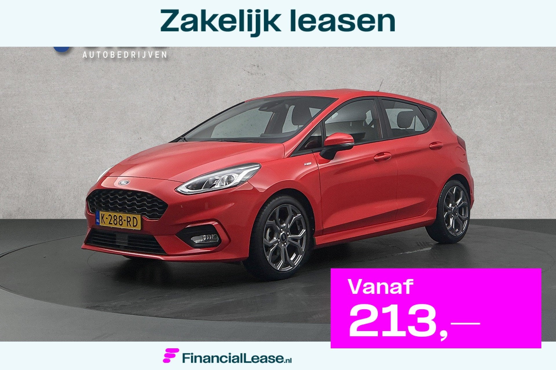 Ford Fiesta 1.0 EcoBoost ST-Line | Cruise control | Lichtmet, Stof, Gebruikt, Met garantie (alle), 49 €/maand