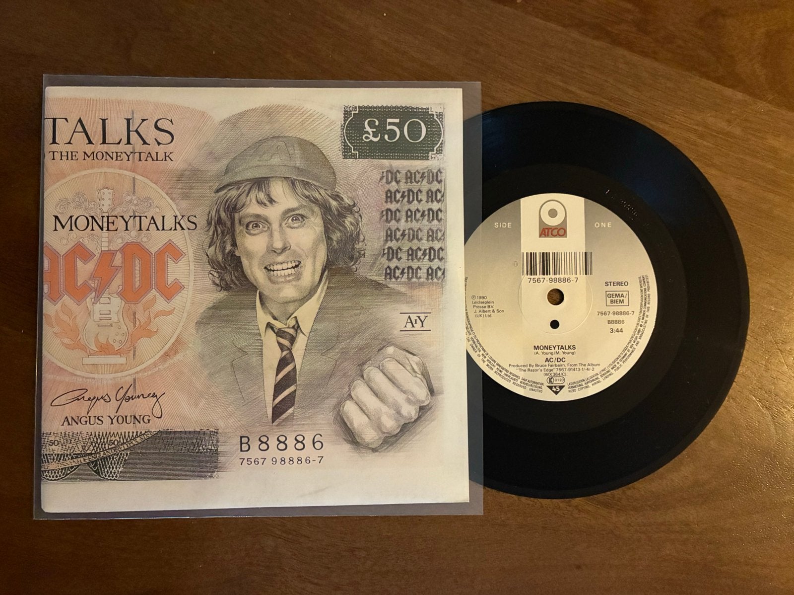 AC/DC - Moneytalks, Ophalen of Verzenden, Zo goed als nieuw, 7 inch