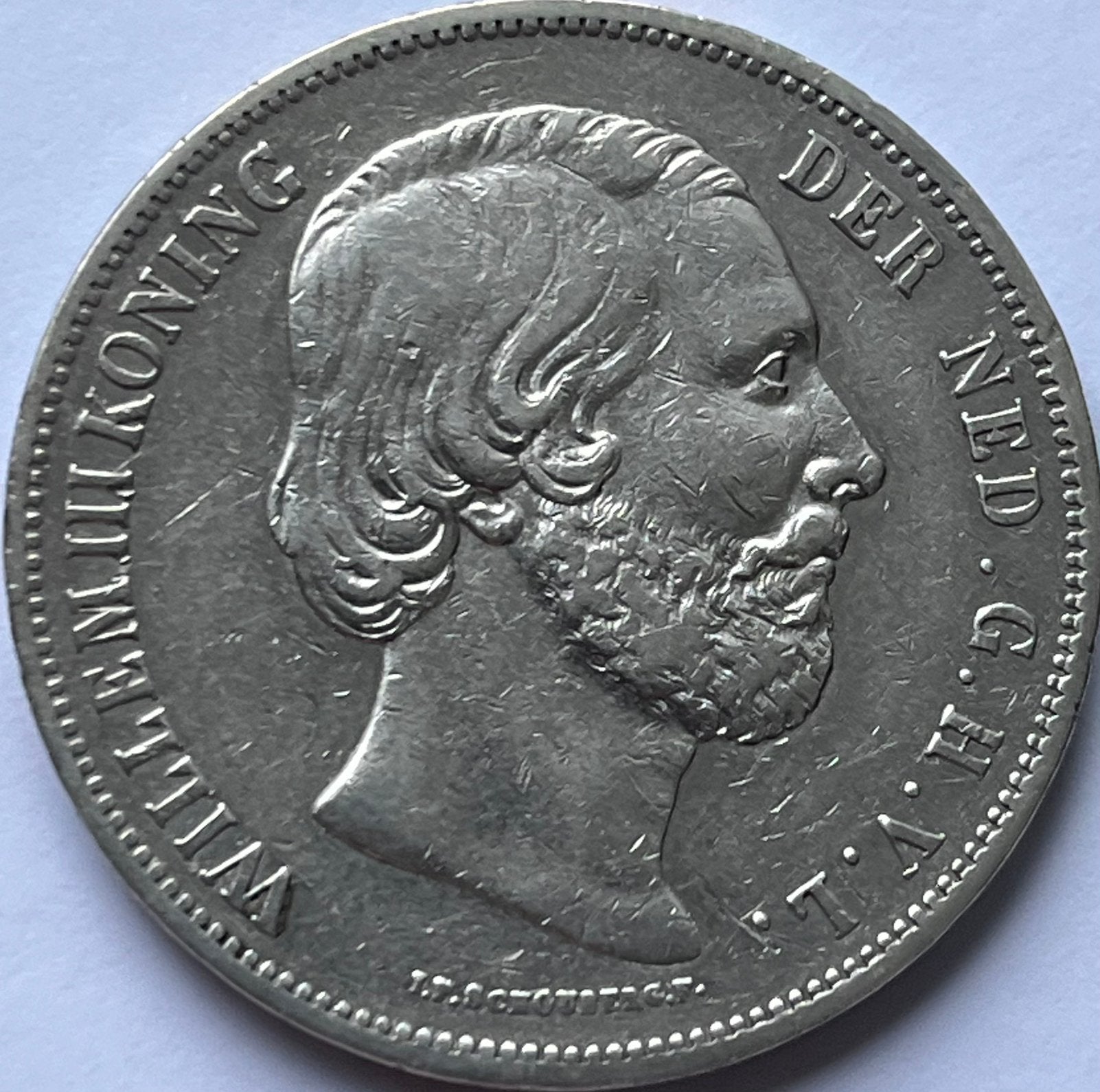 Zilveren rijksdaalder 1850, Koning Willem III, Zilver, Ophalen of Verzenden, Losse munt