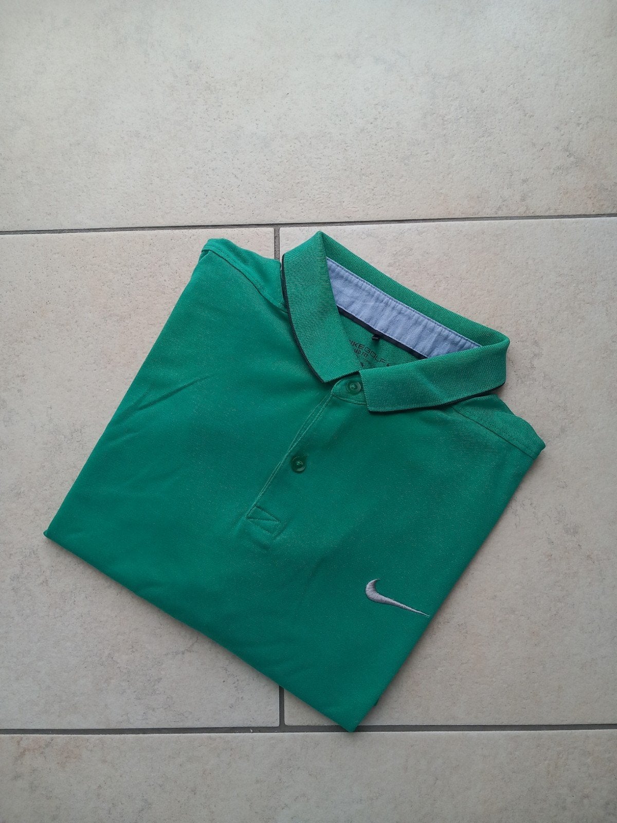 Nike Golf Polo Shirt Groen Maat L, Maat 52/54 (L), Verzenden, Nike, Zo goed als nieuw