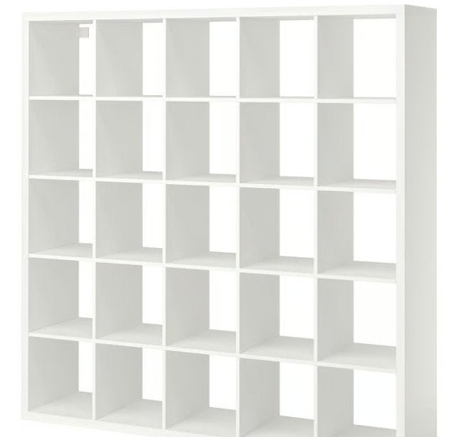 IKEA Kallax vakkenkast met 25 vakken, Ophalen, Overige materialen, Gebruikt, 150 tot 200 cm