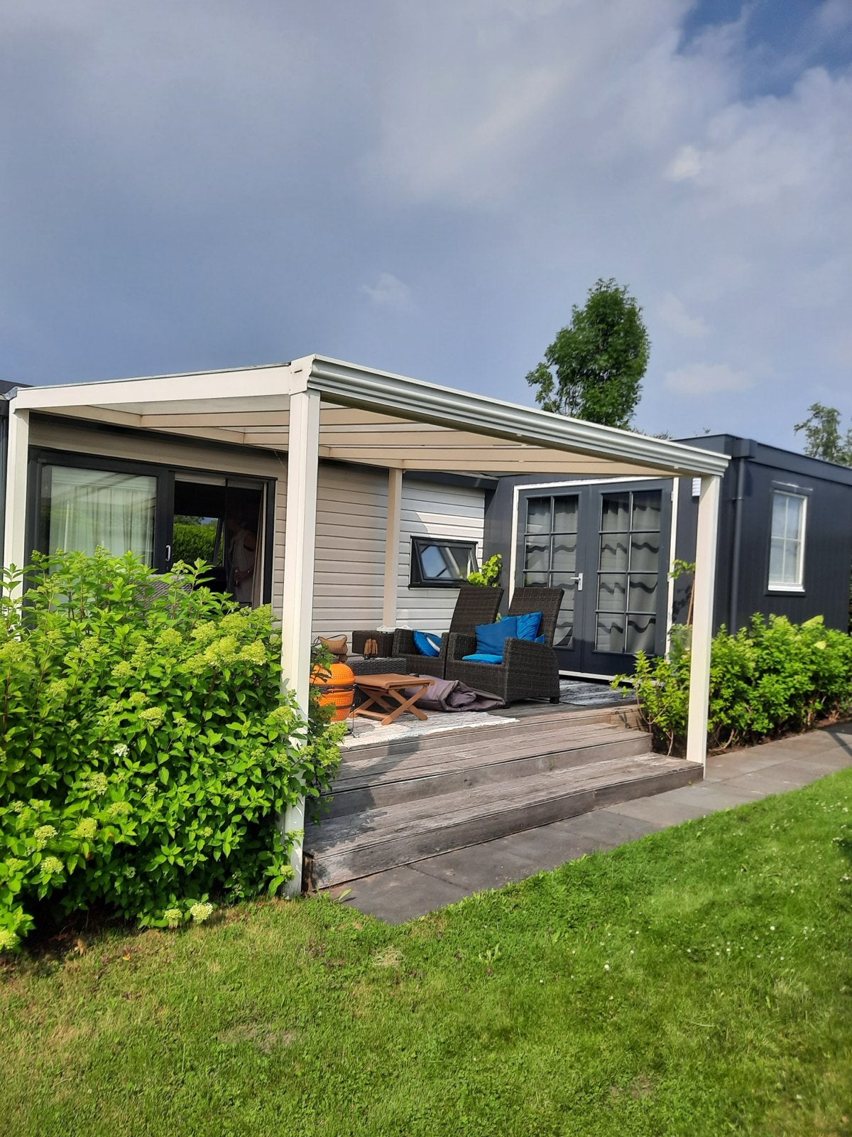 Stijlvolle Overkapping voor Terras of Tuin, Tuin en Terras, Overkappingen, Ophalen of Verzenden, Gebruikt, Overige typen