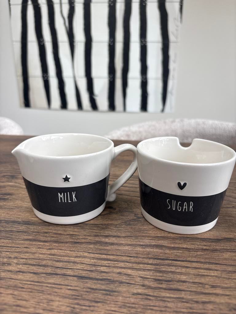 Bastion Collections melk en suiker set, Huis en Inrichting, Keuken | Servies, Keramiek, Overige typen, Ophalen of Verzenden, Zo goed als nieuw