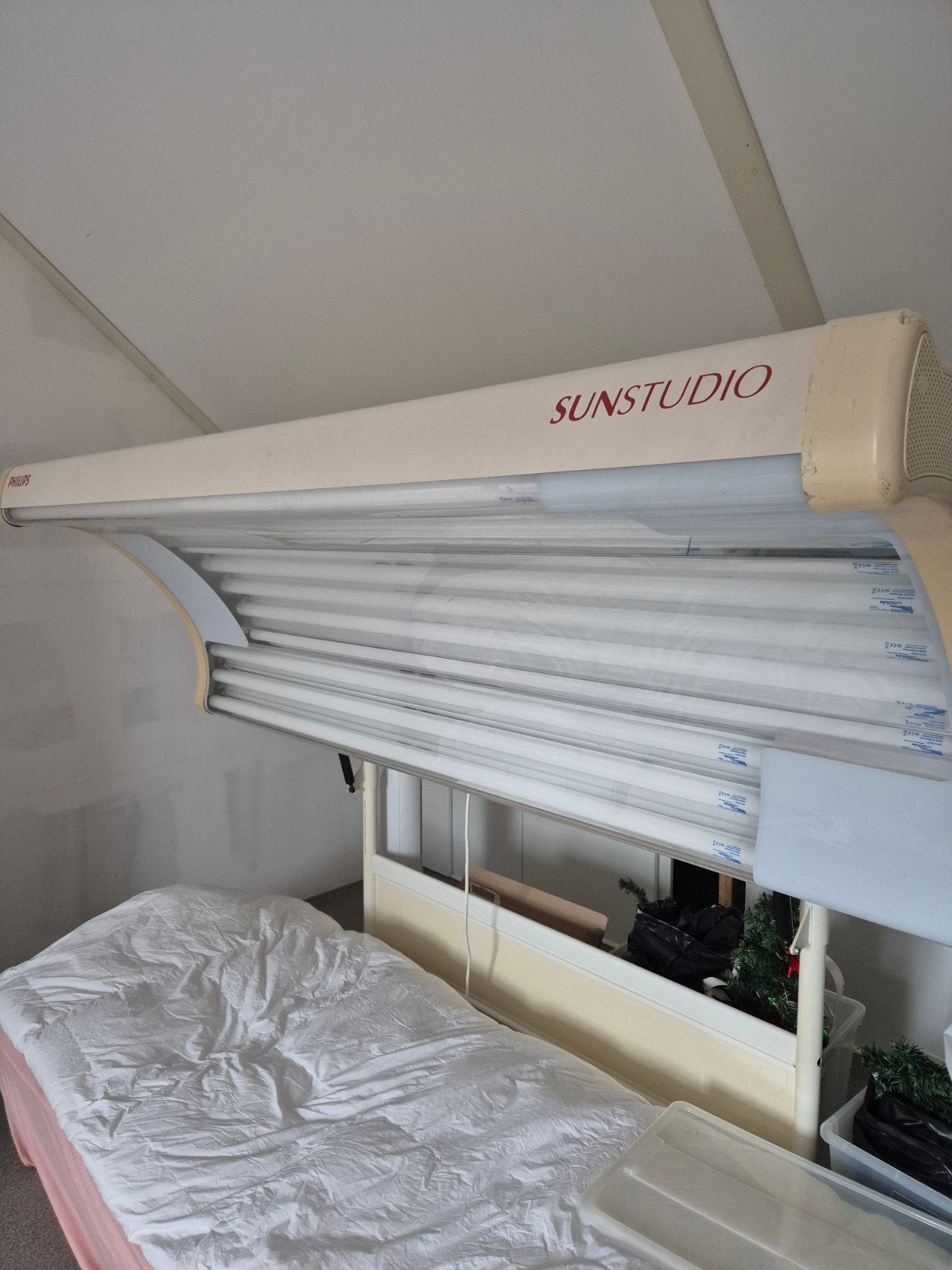 zonnebank gratis afhalen, Ophalen, Gebruikt, Zonnebank enkelzijdig, Minder dan 10 lampen