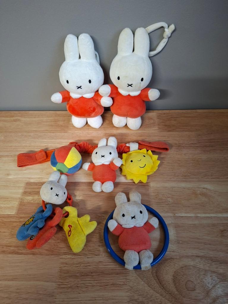 Nijntje Knuffels en Rammelaars Set, Ophalen, Gebruikt, Overige merken, Met geluid