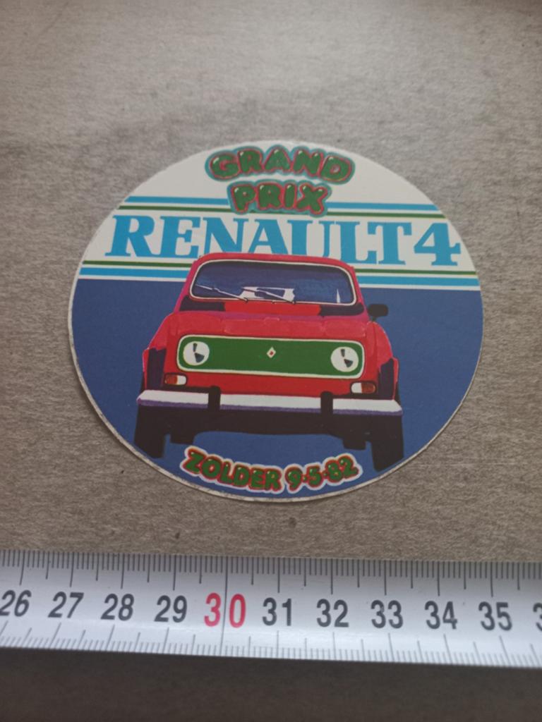 Renault 4, Verzamelen, Stickers, Ophalen of Verzenden, Zo goed als nieuw