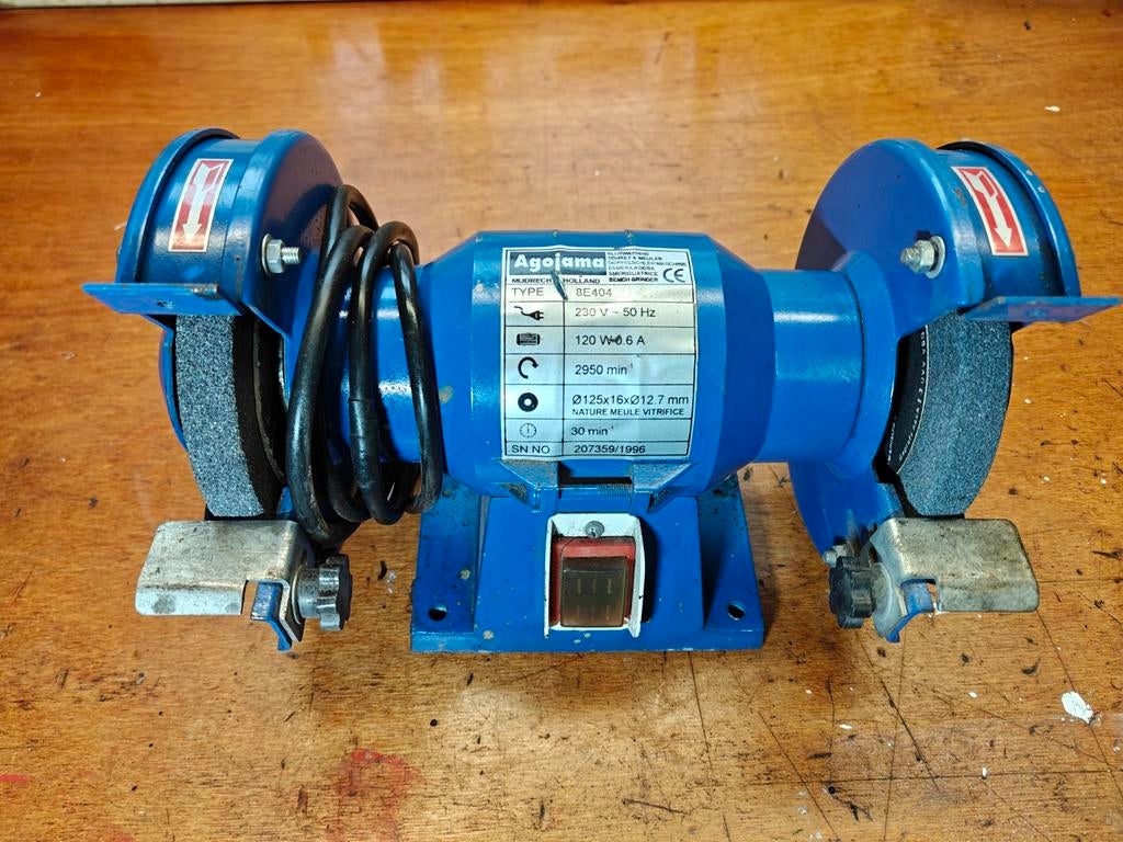 Agelama werkbankslijpmachine, Ophalen, Gebruikt, Minder dan 700 watt, Werkbankslijpmachine