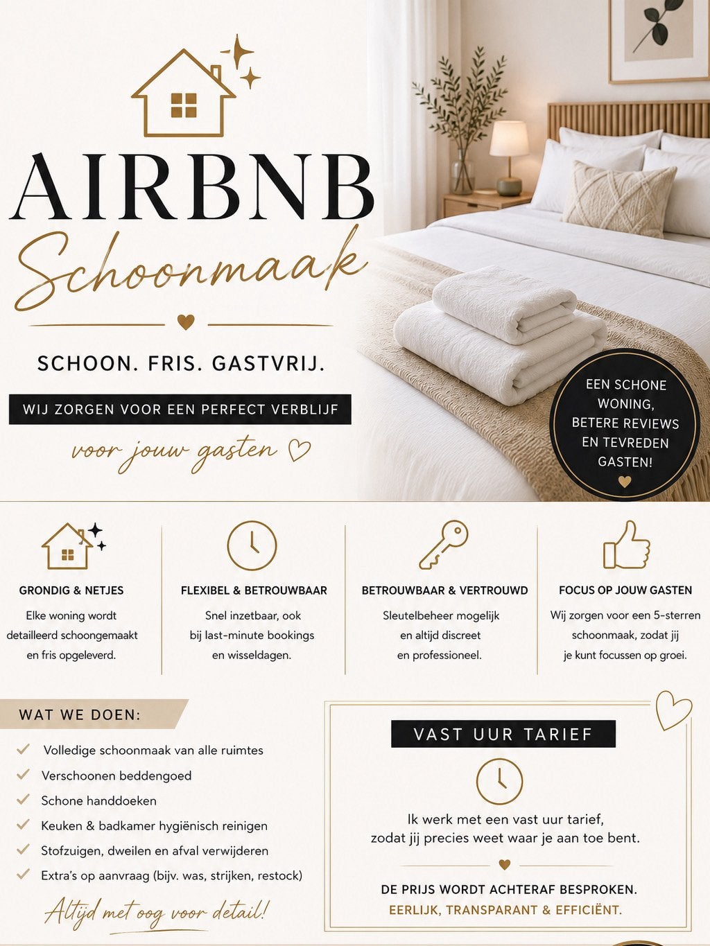 Airbnb, Kantoor & School Schoonmaak | Betrouwbaar, Diensten en Vakmensen, Schoonmakers en Glazenwassers, Schoonmaken bedrijfsruimte
