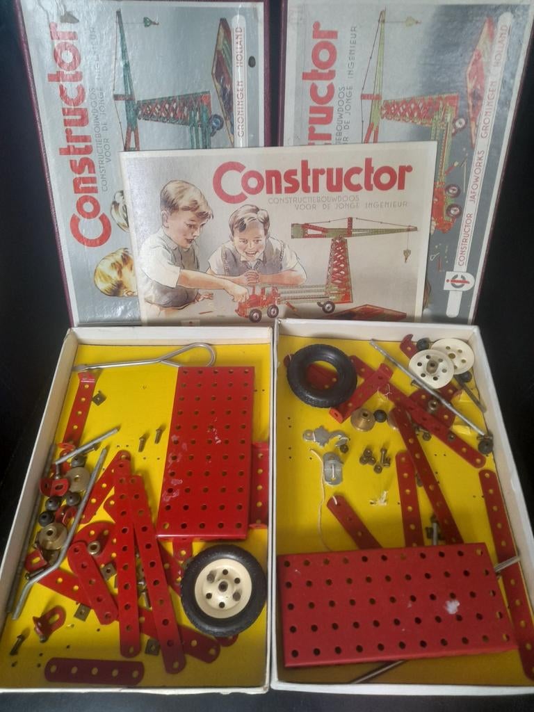 Vintage Constructor Bouwdoos - Jaren '60 Speelgoed, Ophalen of Verzenden, Gebruikt, Overige merken