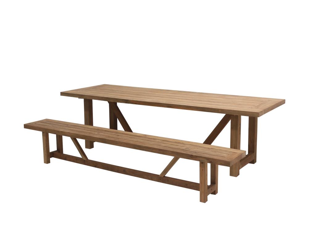 Landelijk klassieke tuintafel - Liamlake, Tuin en Terras, Tuintafels, Niet ingevuld, Nieuw, Ophalen of Verzenden, Rechthoekig