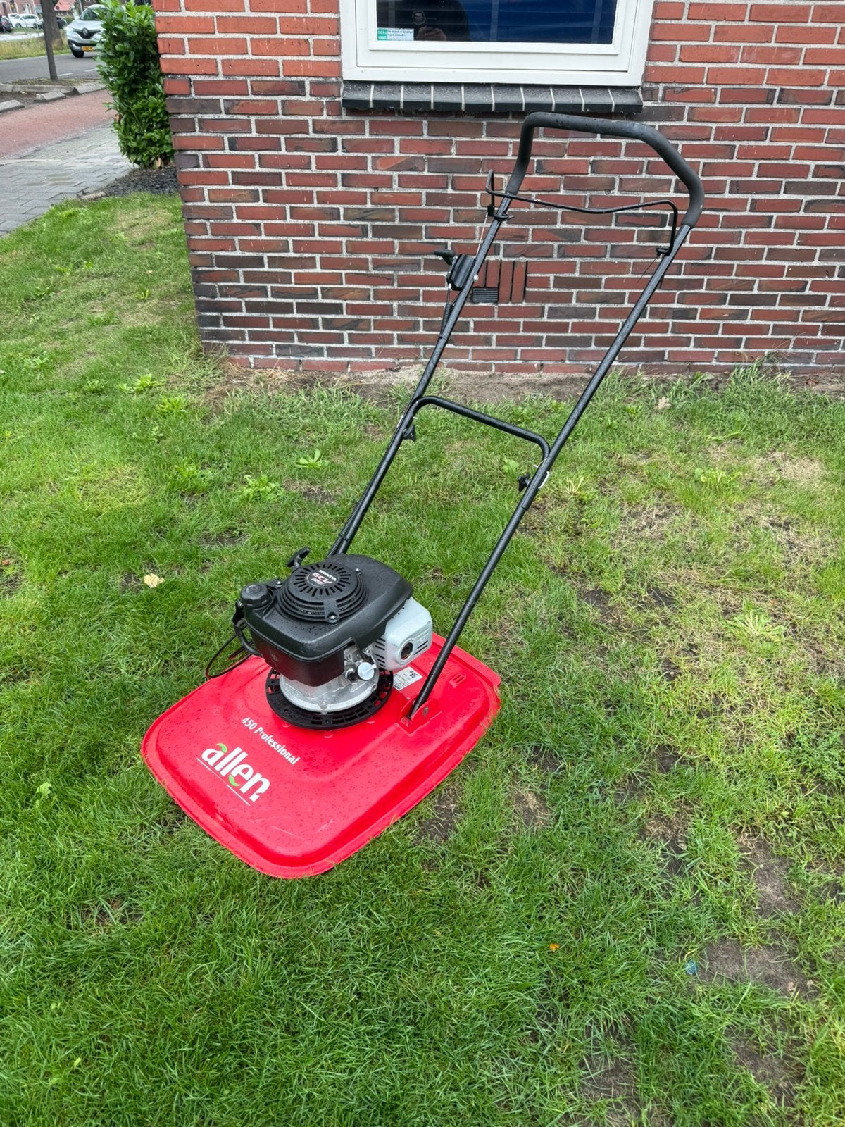 Allen 450 professional hover mower flymo zweefmaaier, Gebruikt, Ophalen of Verzenden, Benzine-grasmaaier, 50 cm of meer