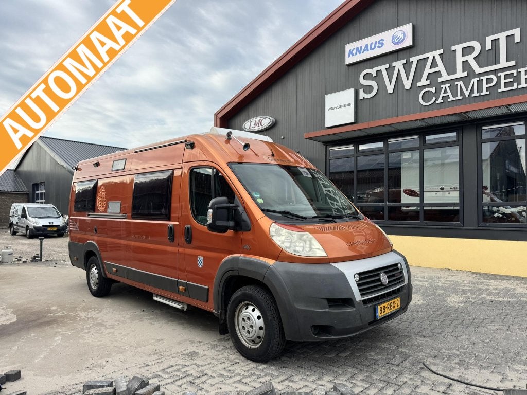 Globecar Campscout Maxi 2persoon buscamper Fiat Ducato 160pk, Caravans en Kamperen, Campers, Tot en met 2, 6 tot 7 meter, Bedrijf