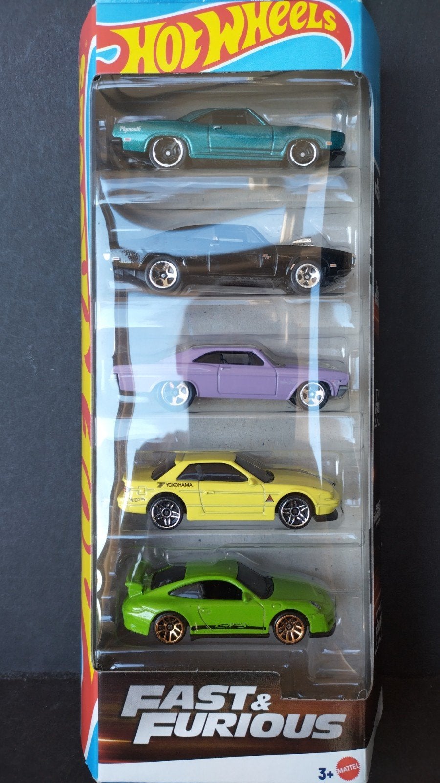 Porsche 911 Chevrolet Plymouth Fast Furious HotWheels Pol, Auto, Verzenden, ., Nieuw