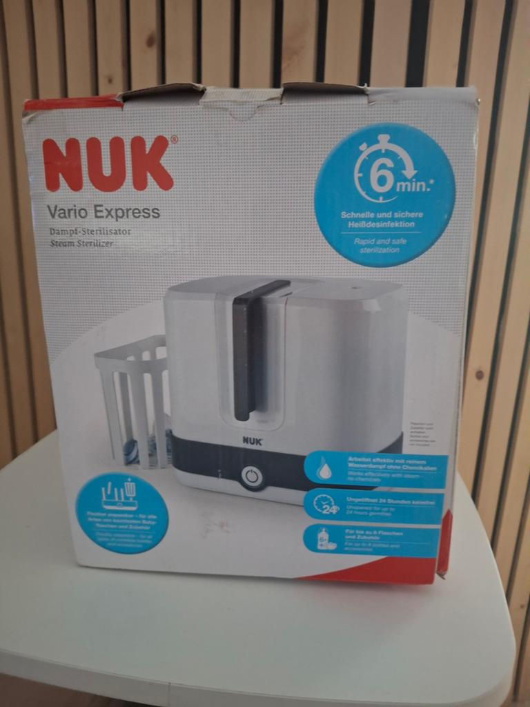NUK Vario Express Sterilisator - nieuw, Ophalen of Verzenden, Zo goed als nieuw, Sterilisator