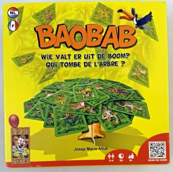 999 Games Baobab Kaartspel Behendigheidsspel kaartboom spel, Coolsingel 104, 3011 AG Rotterdam, Netherlands, Verzenden, Een of twee spelers