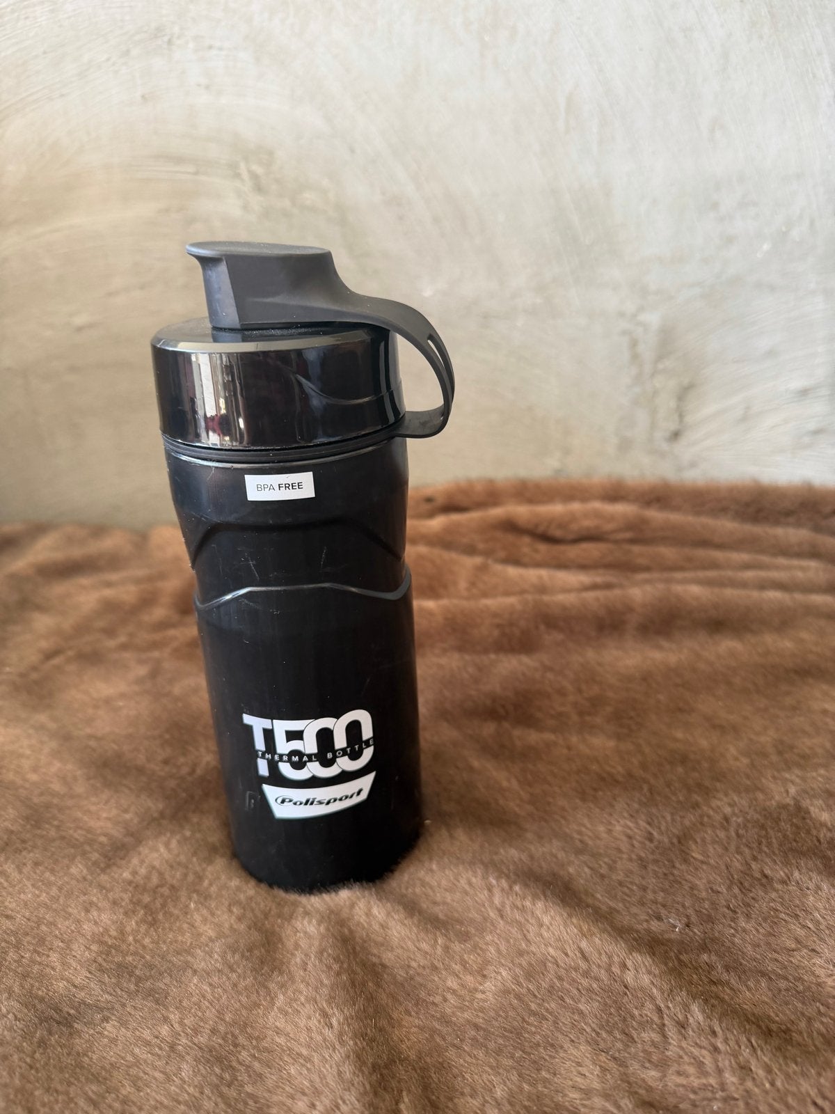 Polisport T500 Thermal Bottle - Zwart (500 ml), Ophalen of Verzenden, Zo goed als nieuw