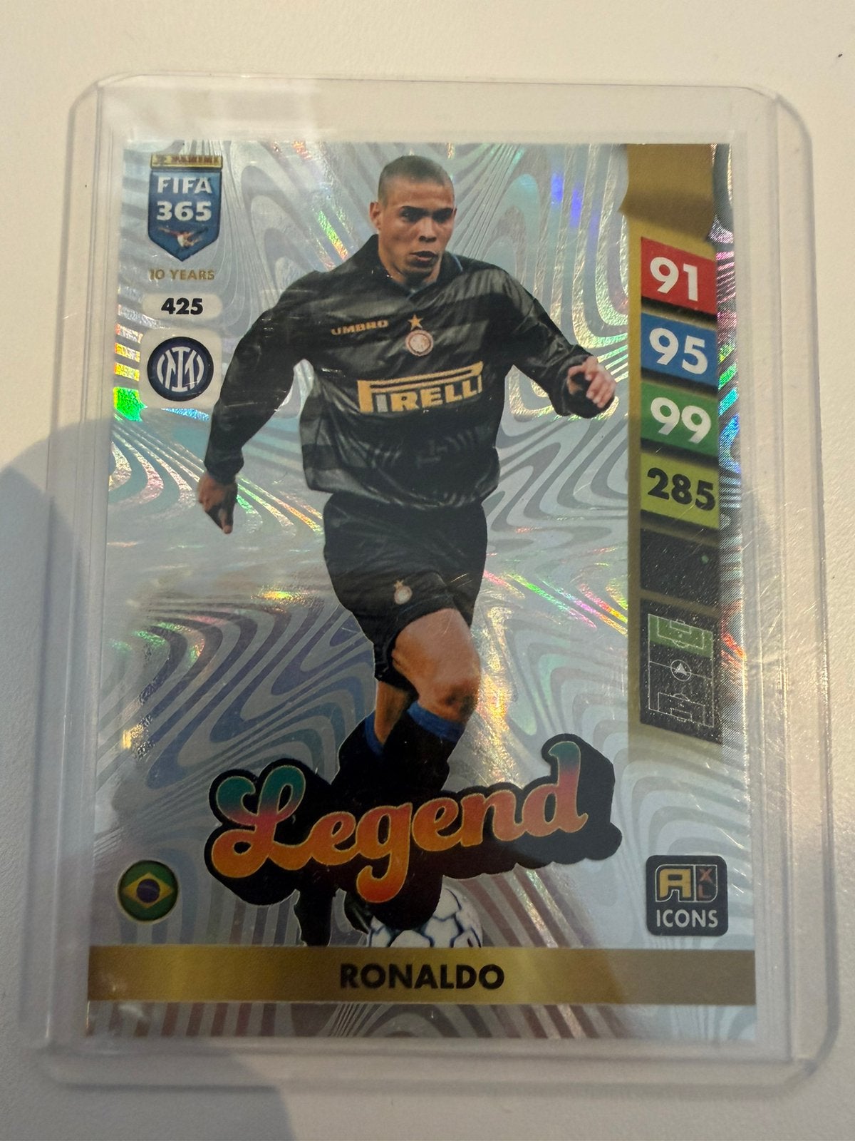 Legend ronaldo lima kaart fifa 365 panini 2025, Ophalen of Verzenden, Nieuw, Plaatje