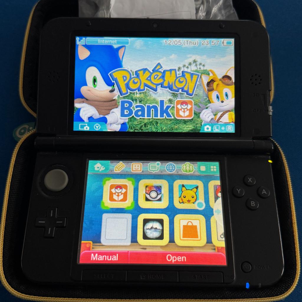 Nintendo 3DS XL eShop Pokemon Bank Uitstekende Staat, Spelcomputers en Games, Blauw, 3DS XL, Ophalen of Verzenden, Zo goed als nieuw