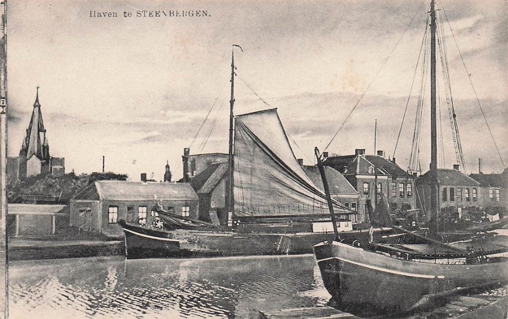 703-080-005 Haven te Steenbergen, Verzamelen, Verzenden, Voor 1920, Noord-Brabant