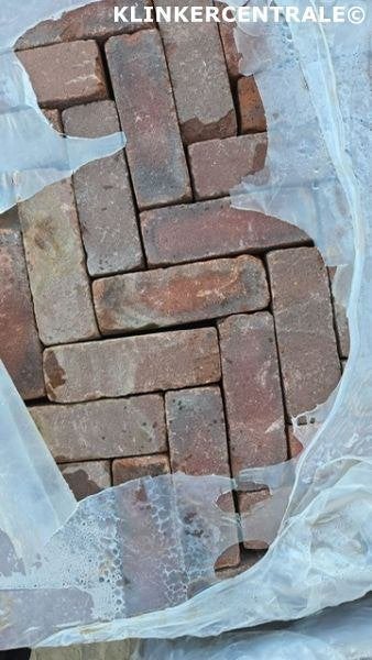 160m2 rood paars antraciet gebakken dikformaat klinkers stra, Bij dit gebruikte product niet te achterhalen, Gebruikt, Verzenden