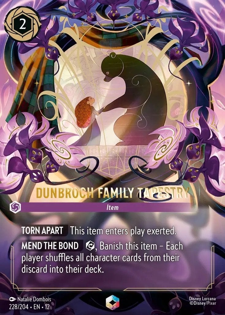 Disney Lorcana - Wilds Unknown - 012-228 - Dunbroch Family T, Ophalen of Verzenden, Nieuw, Losse kaart, Foil
