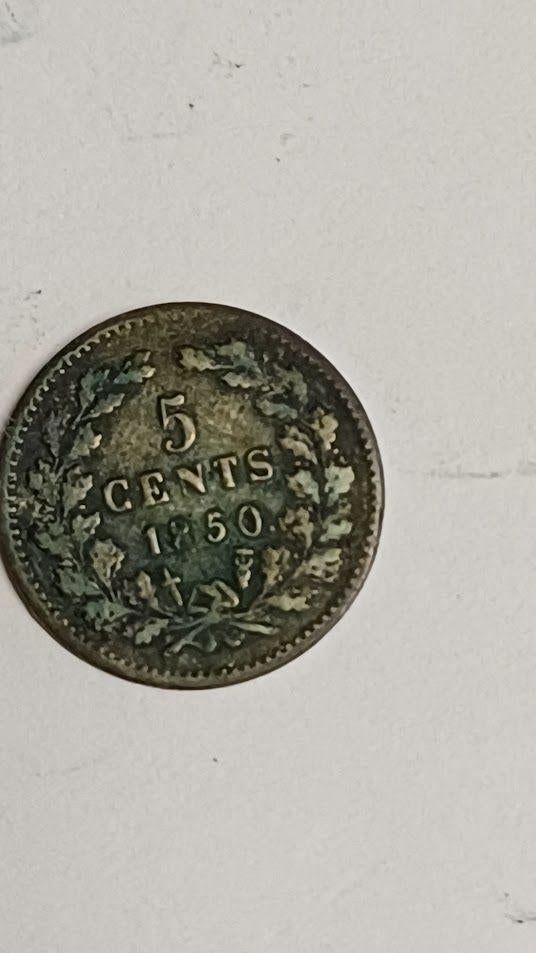 5 cent Willem III 1850 zilver ƒ0.05 / stuiver, Koning Willem III, Zilver, Ophalen of Verzenden, Losse munt