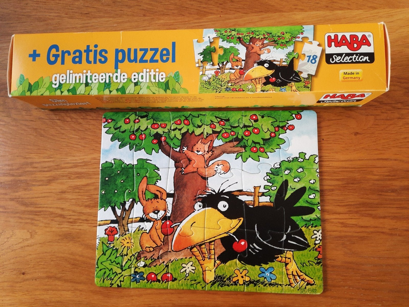 HABA Selection puzzel - Kraai en vriendjes, Ophalen of Verzenden, 10 tot 50 stukjes, Zo goed als nieuw, 2 tot 4 jaar