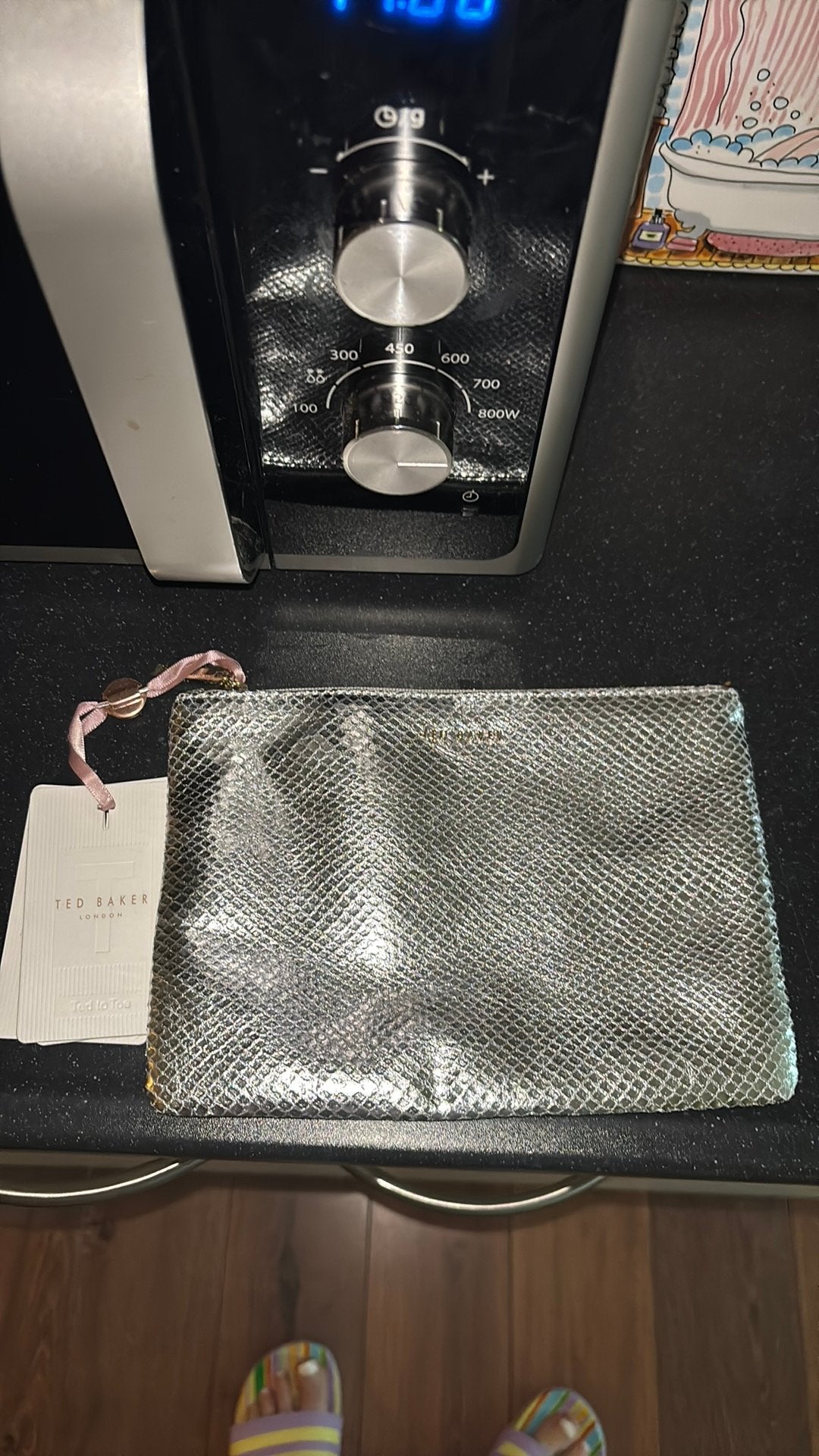 Nieuw ted baker toilettasje echt leer, Ophalen, Nieuw, Zilver, Dame
