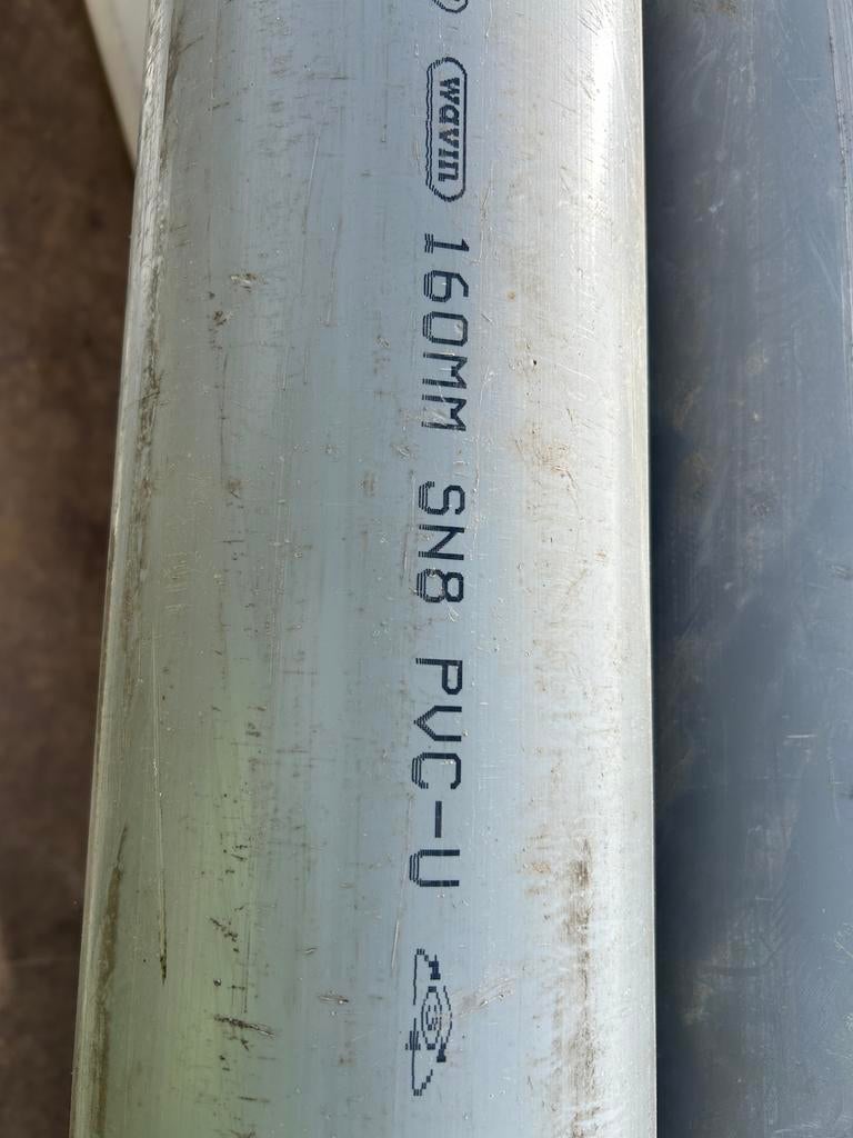 PVC buis 160 mm - Wavin SN8 PVC-U, Ophalen, Pvc, 6 meter of meer, Nieuw