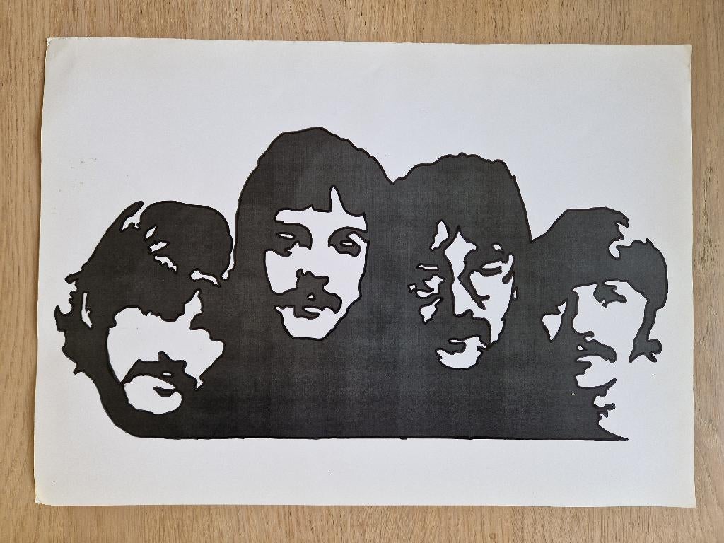 poster   The Beatles, Ophalen of Verzenden, Zo goed als nieuw, Poster, Artwork of Schilderij