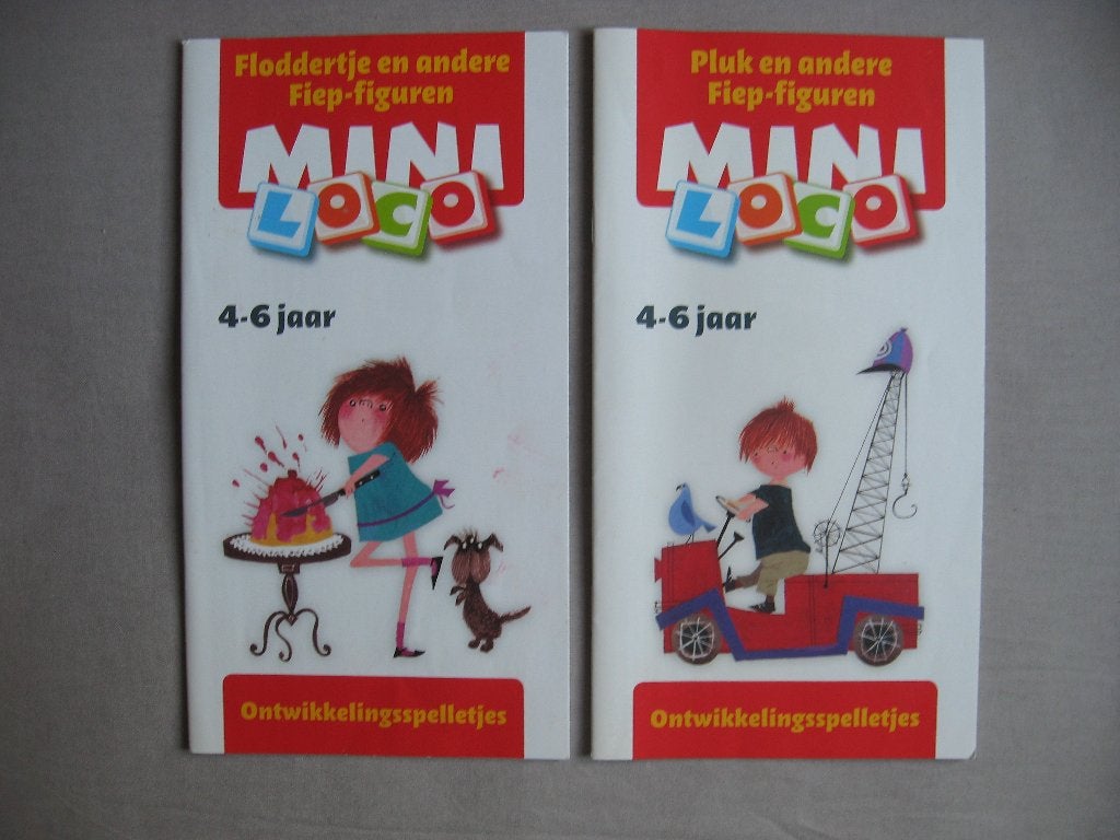 Mini Loco pakket Puzzelen met Pluk en Floddertje (4-6 jaar), Ophalen of Verzenden, Zo goed als nieuw, Puzzelen