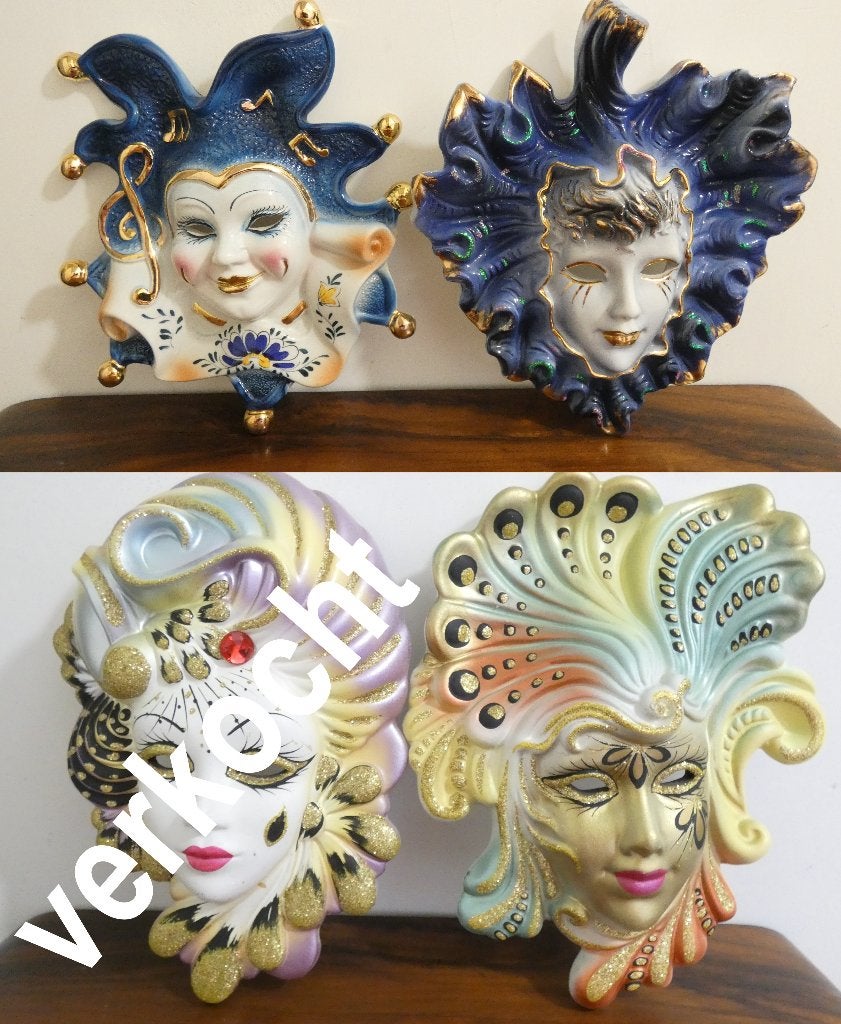 Venetiaans wandmasker [1436], Ophalen of Verzenden, Zo goed als nieuw, Mens