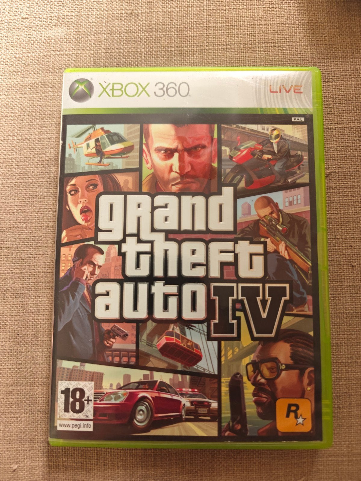 GTA IV (4) met folder en poster van Liberty City, Spelcomputers en Games, Avontuur en Actie, Online, Vanaf 18 jaar, 1 speler