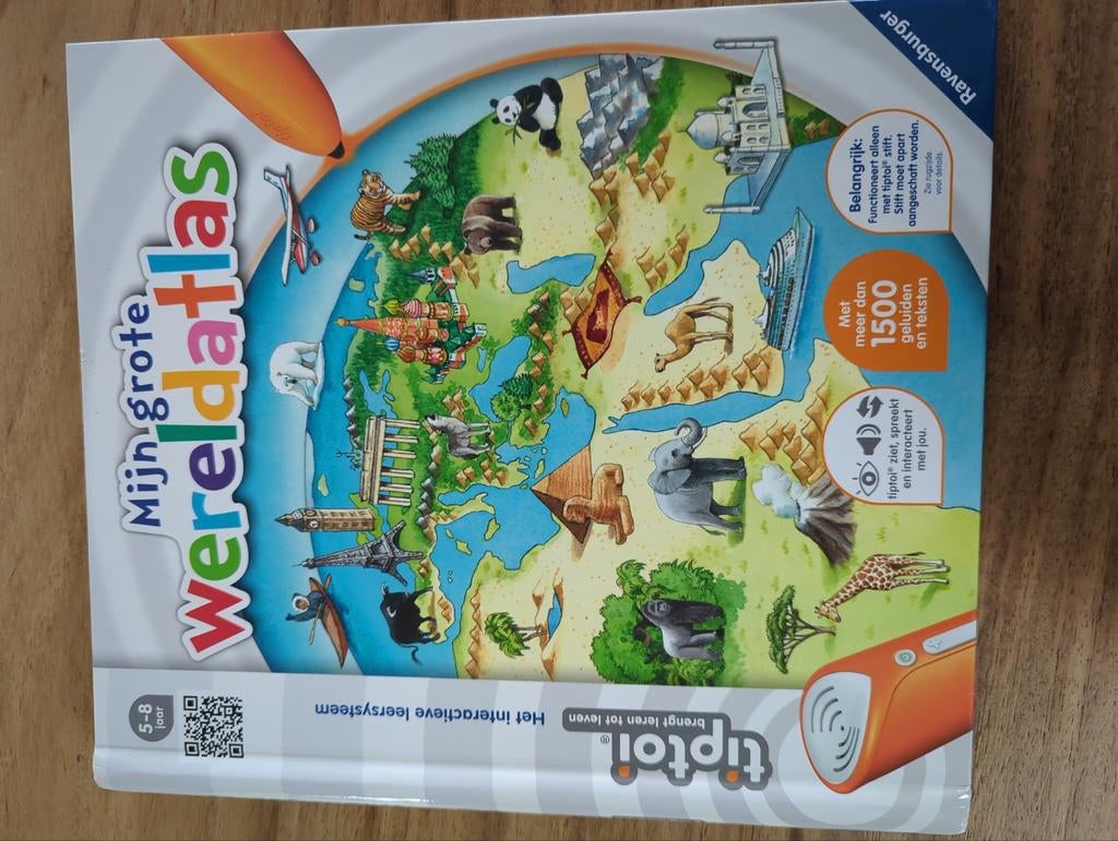 Mijn Grote Wereldatlas - Ravensburger tiptoi (5-8 jaar), Overige atlassen, 2000 tot heden, Zo goed als nieuw, Wereld