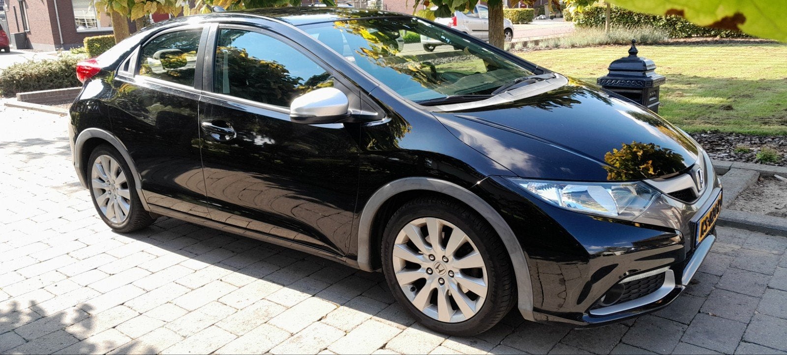 Honda Civic 1.8 I 5DR 2013 Zwart, Auto's, Voorwielaandrijving, 4 cilinders, Zwart, Handgeschakeld
