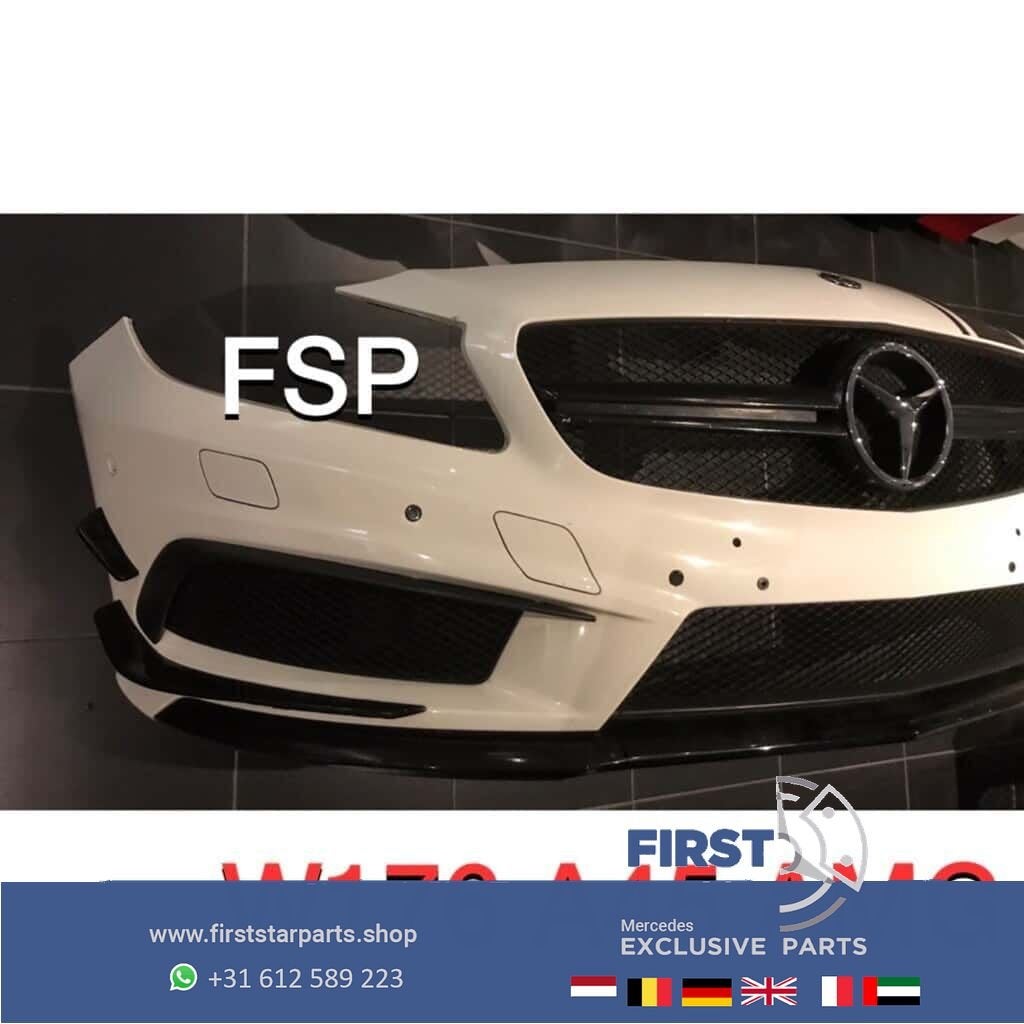 W176 A45 AMG Voorbumper Performance A Klasse 2012-2019 wit e, Gebruikt, -, Voor, Ophalen of Verzenden