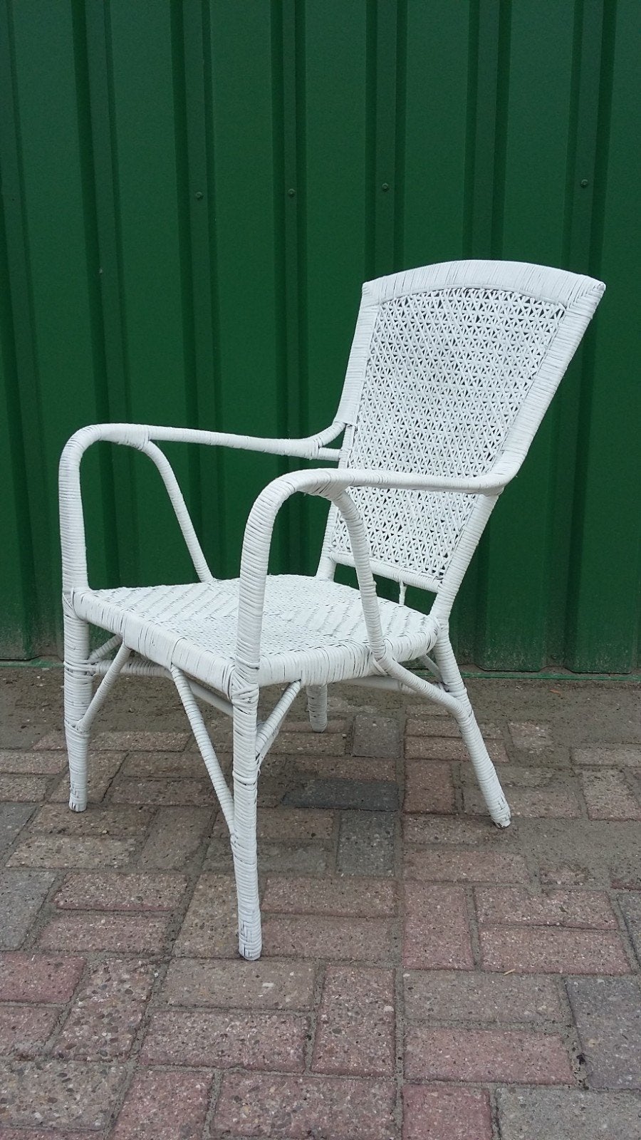 Vintage, rieten stoel, TRIO Noordwolde, jaren 70, Ophalen, Gebruikt, Bruin, Eén