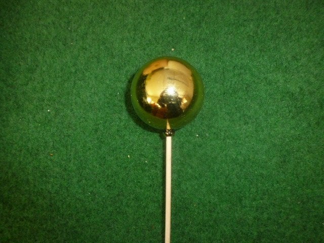 118 gouden glimmende kerstballen op stok, Diversen, Kerst, Ophalen of Verzenden, Zo goed als nieuw