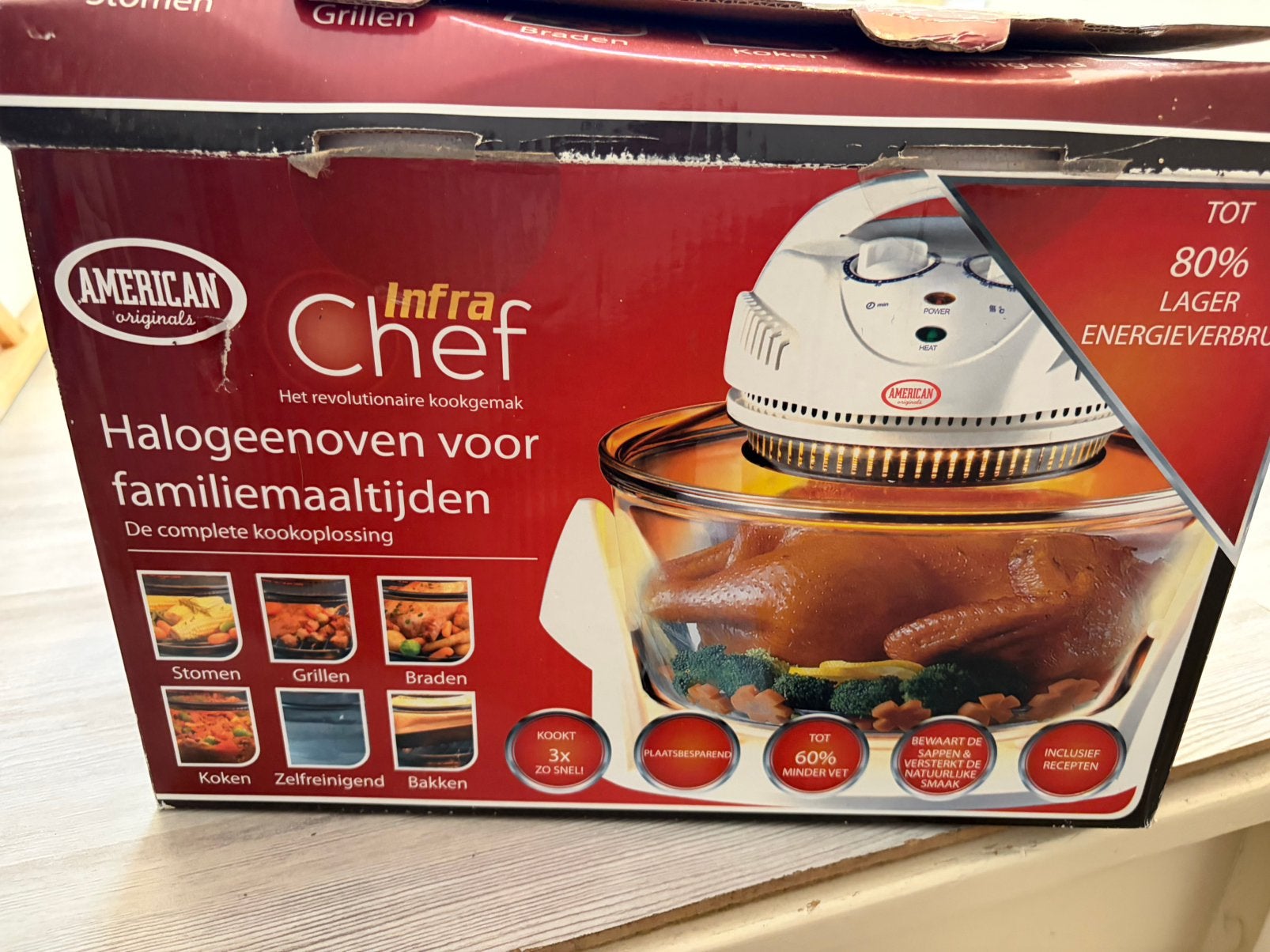 Halogeenoven, Ophalen, Nieuw, Minder dan 45 cm
