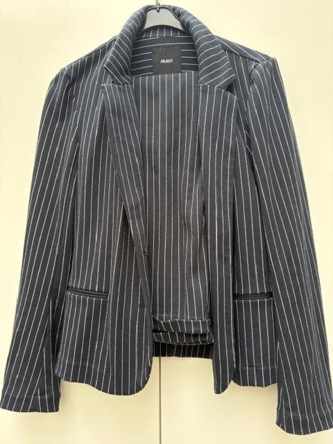 Streepjespak dames, Maat 38/40 (M), Kostuum of Pak, Zwart, Object
