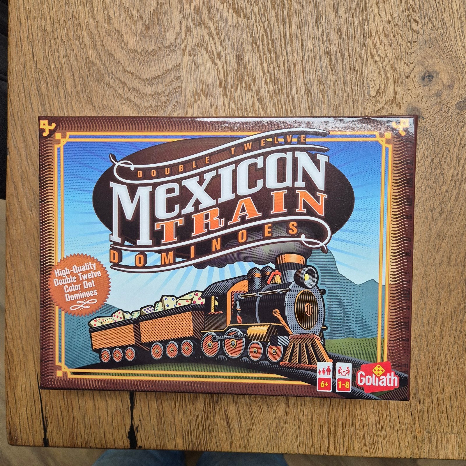 Mexican Train Dominos - Double Twelve - Goliath, Hobby en Vrije tijd, Gezelschapsspellen | Bordspellen, Vijf spelers of meer, Ophalen