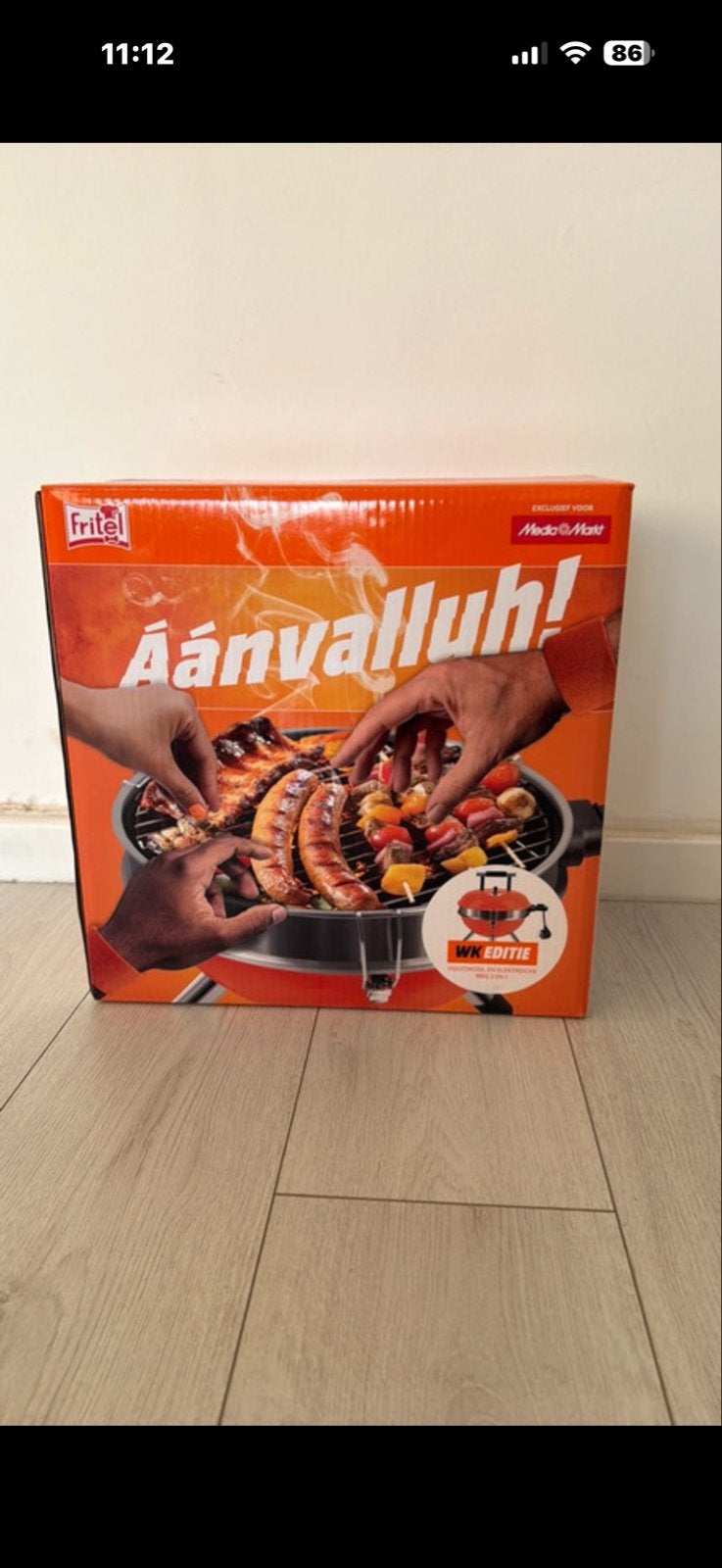 Fritel Houtskool en Elektrische BBQ in 1 - WK Editie, Ophalen, Nieuw