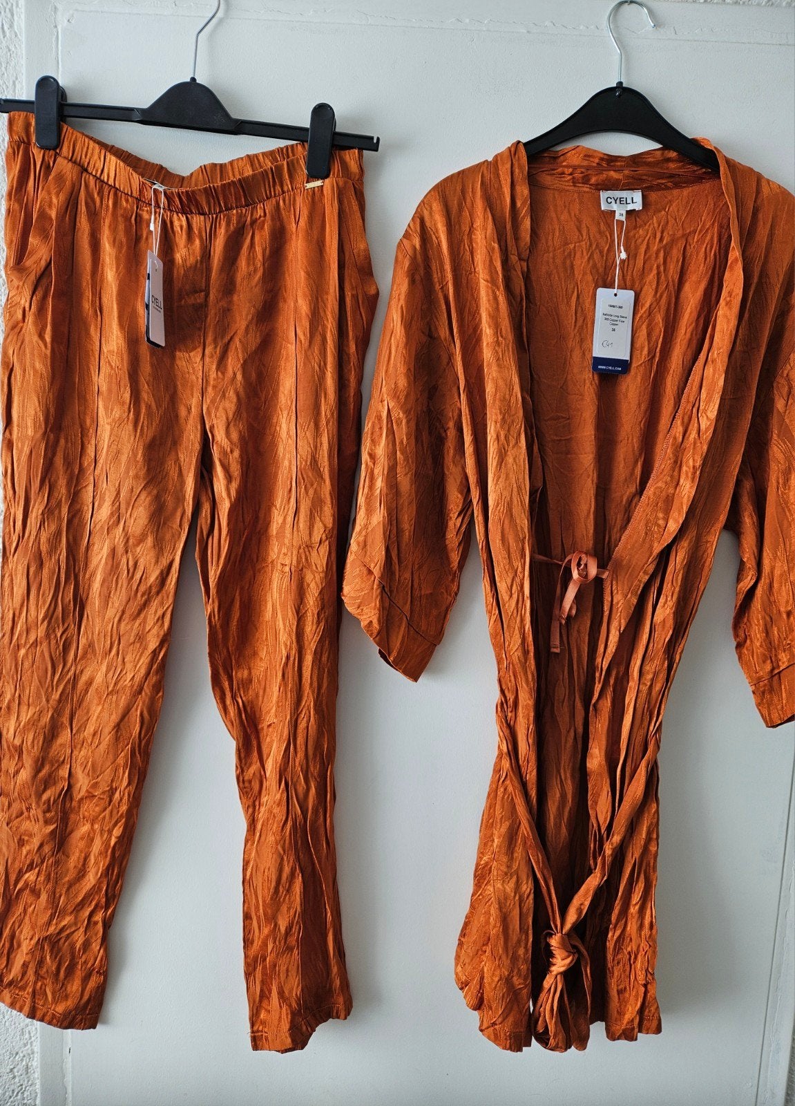 Cyell koperkleurige broek en kiomono set, Cyell, Ophalen of Verzenden, Nieuw, Maat 38/40 (M)