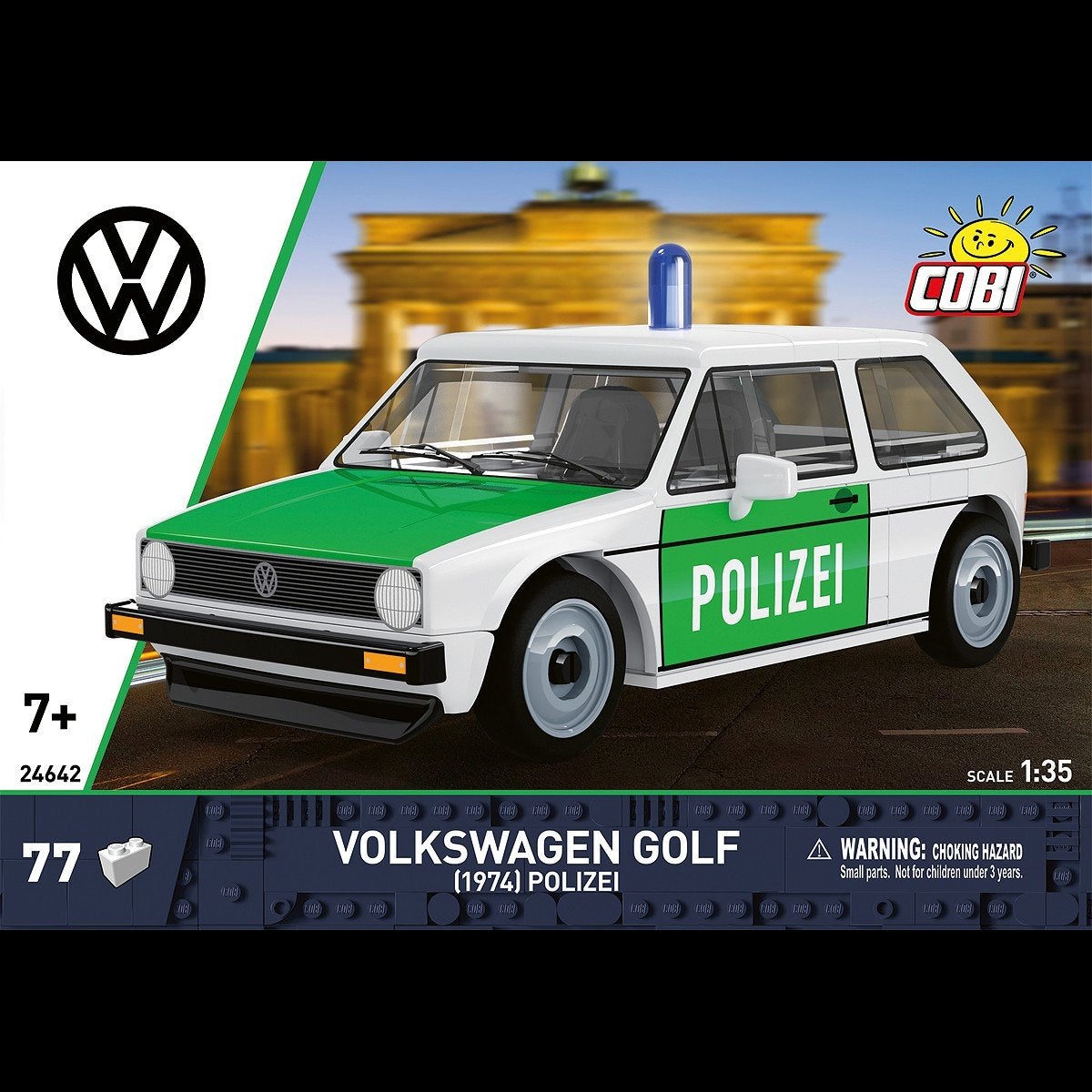 COBI Volkswagen Golf (1974) Polizei - Bouwset, Ophalen of Verzenden, Nieuw, Overige merken