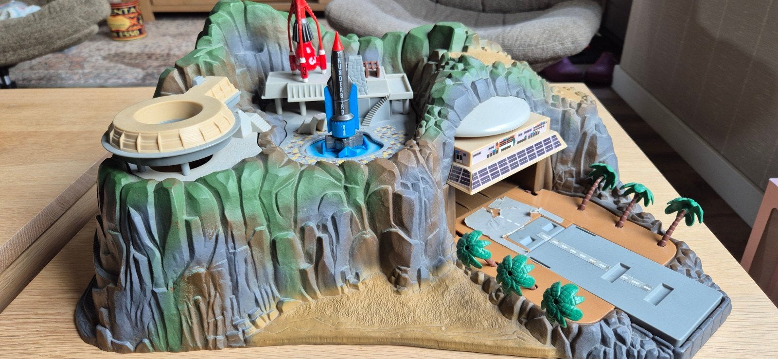 Thunderbirds Tracy Island Speelset - Vintage Speelgoed, Verzamelen, Speelgoed, Ophalen, Gebruikt